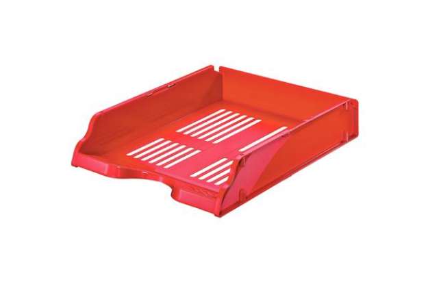 Immagine di Vaschetta portacorrispondenza Transit - 26 x 33,6 x 7,6 cm - rosso - Esselte