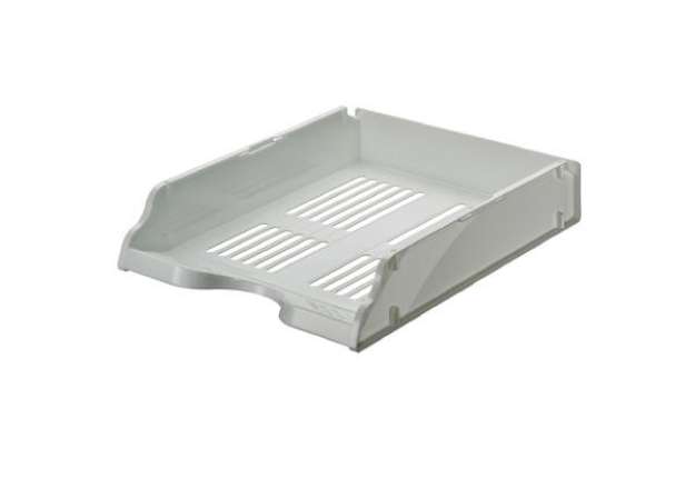 Immagine di Vaschetta portacorrispondenza Transit - 26 x 33,6 x 7,6 cm - bianco - Esselte