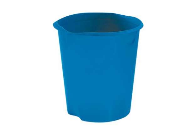 Immagine di Cestino gettacarte E020 Modula - altezza 32,5 cm - diametro 31 cm - 16,5 L - azzurro - Fellowes
