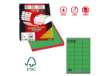 Immagine di Etichette adesive C/500 - in carta - permanenti - 70 x 36 mm - 24 et/fg - 100 fogli - verde - Markin
