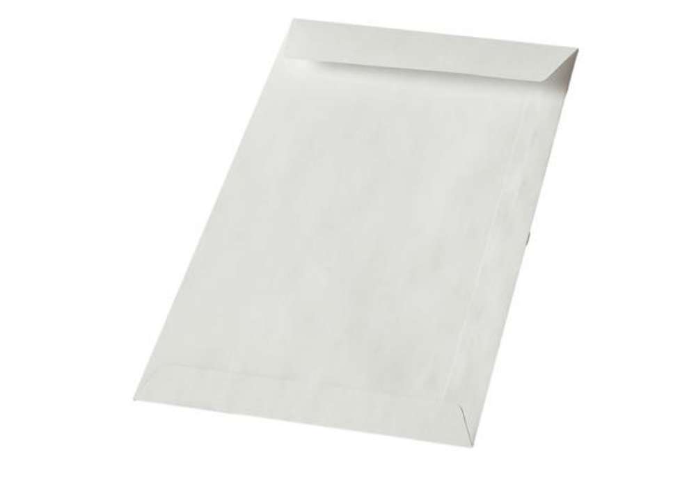 Immagine di Busta a sacco - lembo non gommato - 8 x 12 cm - 50 gr - bianco - Blasetti - conf. 2000 pezzi