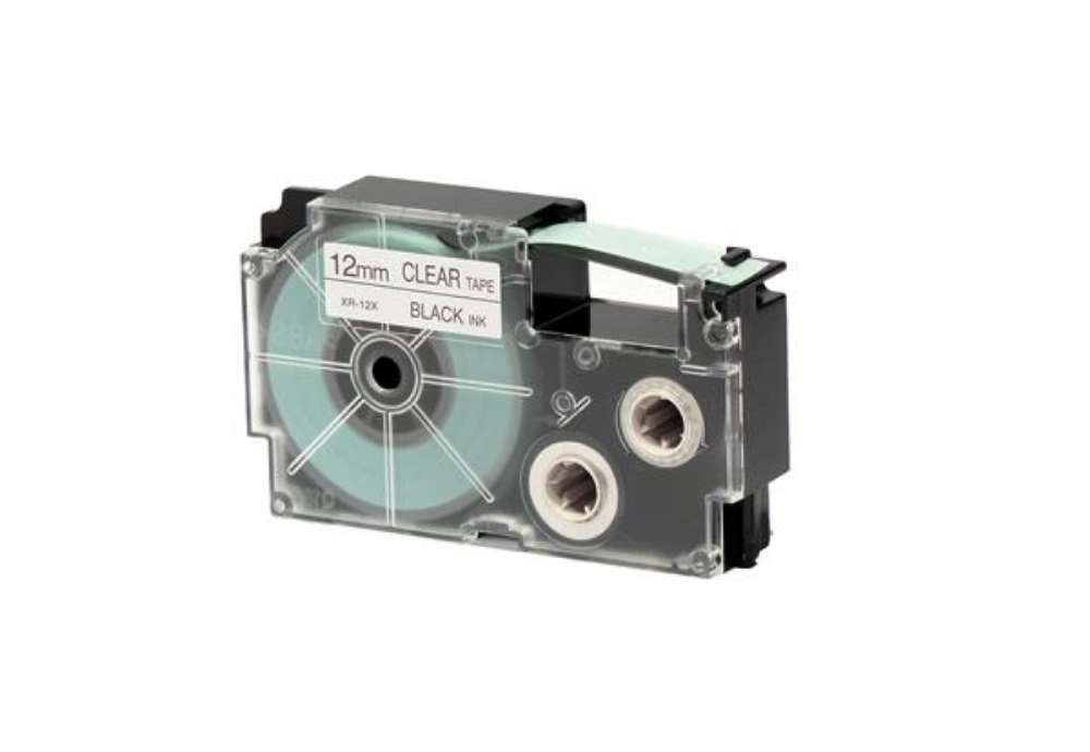 Immagine di Nastro - 12 mm x 8 mt - nero/ trasparente - Casio