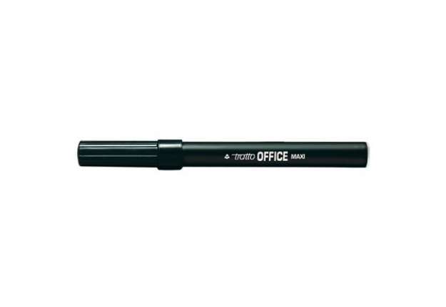 Immagine di Pennarelli Office punta feltro - punta maxi - tratto 0,80-2,00mm - nero  - Tratto - conf. 12 pezzi