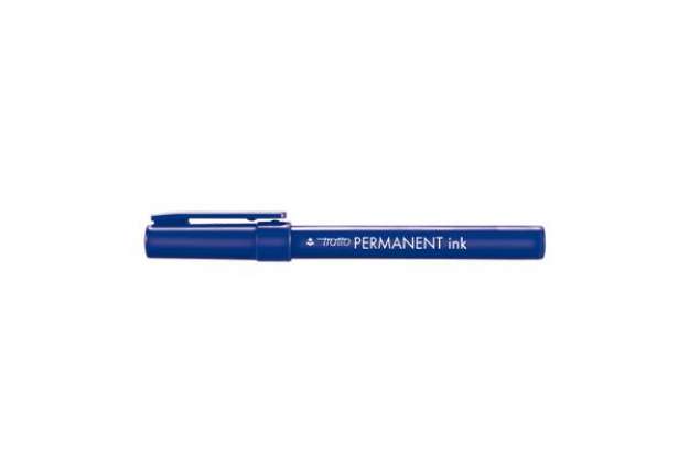 Immagine di Marcatore Tratto Permanent Ink - punta tonda 2,00mm - blu - Tratto - conf. 12 pezzi