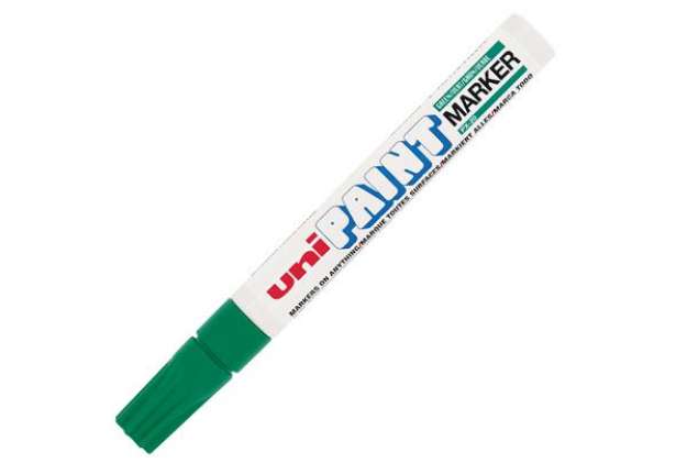 Immagine di Marcatore Uni Paint PX20 - punta 2,8mm - verde - Uni Mitsubishi