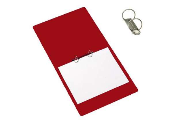 Immagine di Raccoglitore Presspan - 2 anelli 25 mm - dorso 4 cm - 25x33 cm - rosso - Cartotecnica del Garda