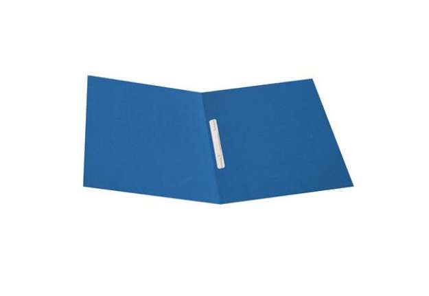Immagine di Cartelline semplici con pressino - cartoncino Manilla 200 gr - 25x34 cm - azzurro - Cartotecnica del