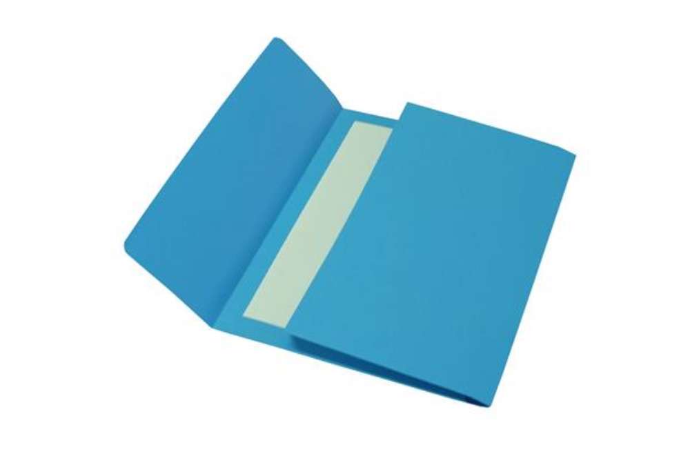 Immagine di Cartelline a busta - 200 gr - 26 x 34 cm - cartoncino bristol - azzurro - Cartotecnica del Garda - c