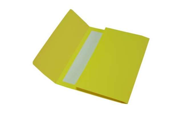 Immagine di Cartelline a busta - cartoncino Bristol 200 gr - 26x34 cm - giallo - Cartotecnica del Garda - conf.