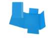 Immagine di Cartellina con elastico - cartone plastificato - 3 lembi - 17x25 cm - azzurro - Cartotecnica del Gar