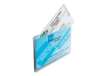 Immagine di Porta Cards - 2 tasche - 9,5x6,5 cm - trasparente - Favorit - conf. 50 pezzi