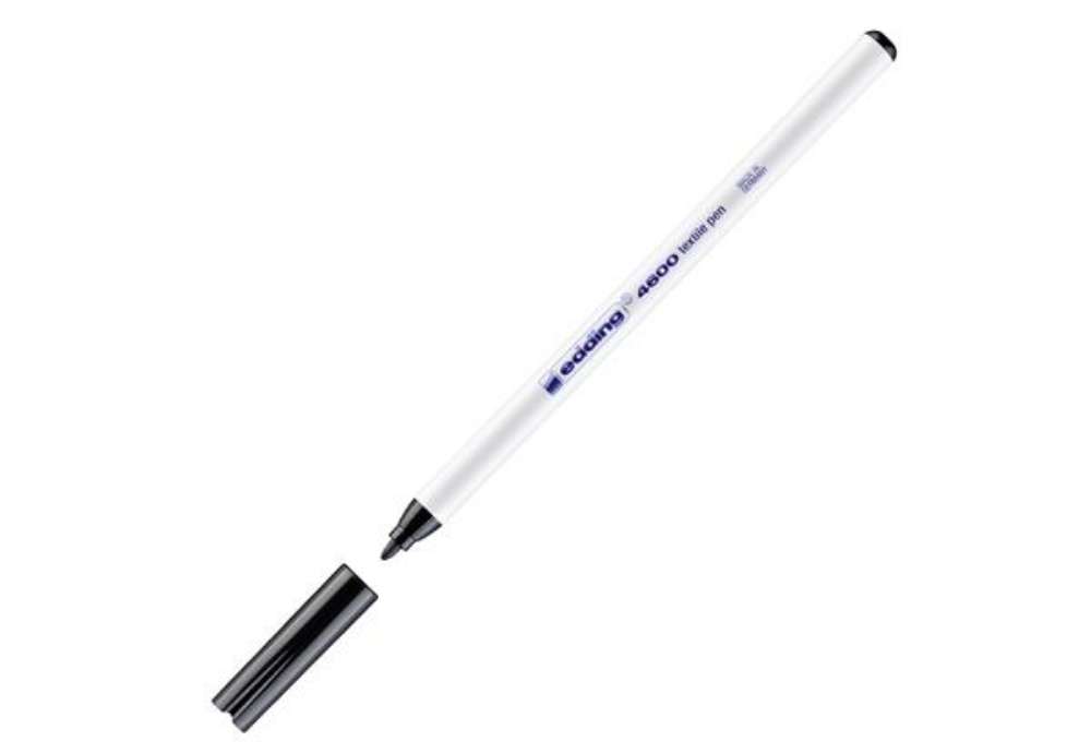 Immagine di Marcatore per tessuto 4600 - punta tonda - 1 mm - nero - Edding