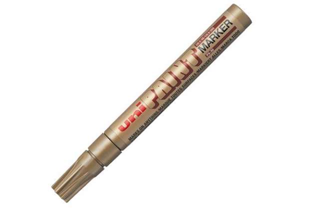 Immagine di Marcatore Uni Paint PX20 - punta 2,8mm - oro - Uni Mitsubishi