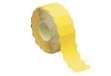 Immagine di Etichetta a onda - permanente - 26x12 mm - giallo fluo - Markin - rotolo da 1500 etichette