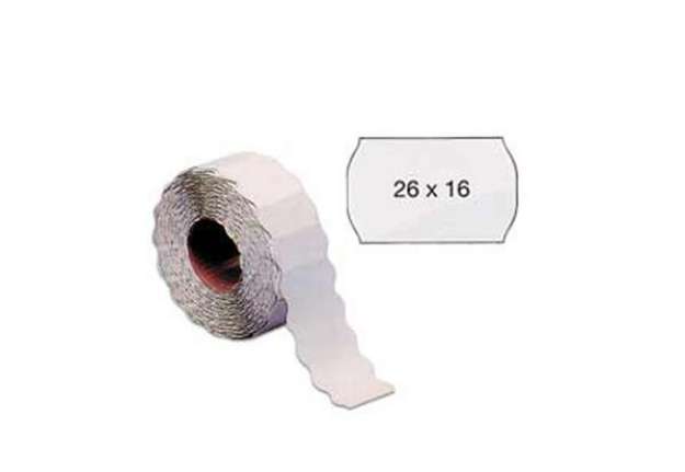 Immagine di Etichetta a onda - removibile - 26x16 mm - bianco - Markin - rotolo da 1000 etichette