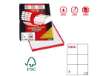 Immagine di Etichette adesive C/540 - in carta - permanenti - 105 x 99 mm - 6 et/fg - 100 fogli - bianco - Marki