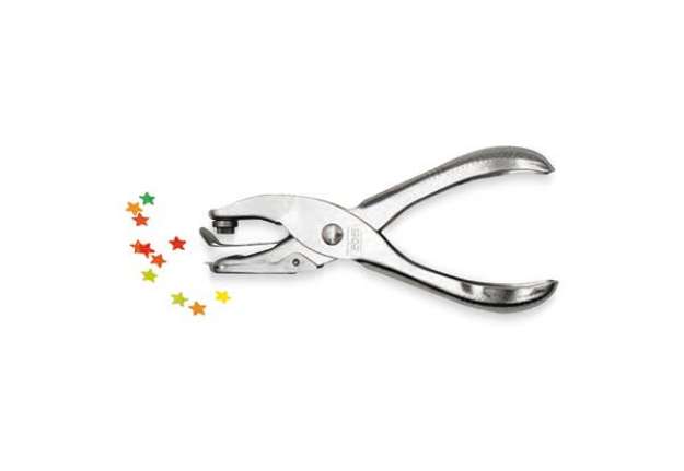 Immagine di Perforatore a pinza 5820 - 1 foro a stella - metallo - Lebez