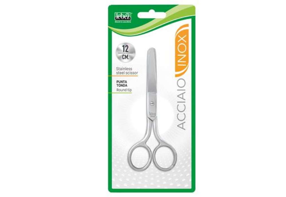 Immagine di Forbice 422 - punta tonda - 12 cm - acciaio inox - Lebez