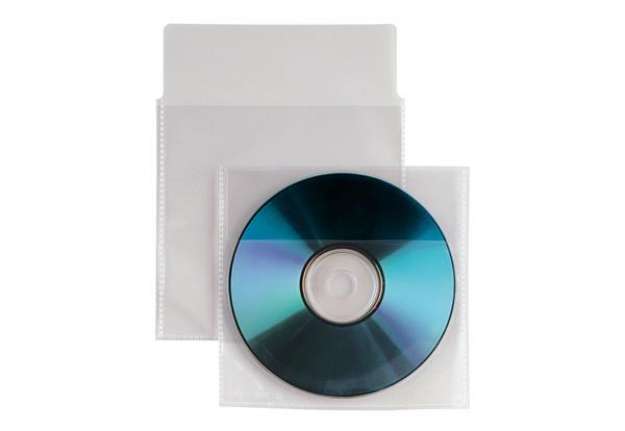 Immagine di Buste a sacco Insert CD - patella di chiusura - PPL - 125x120 mm - Sei Rota - conf. 25 pezzi