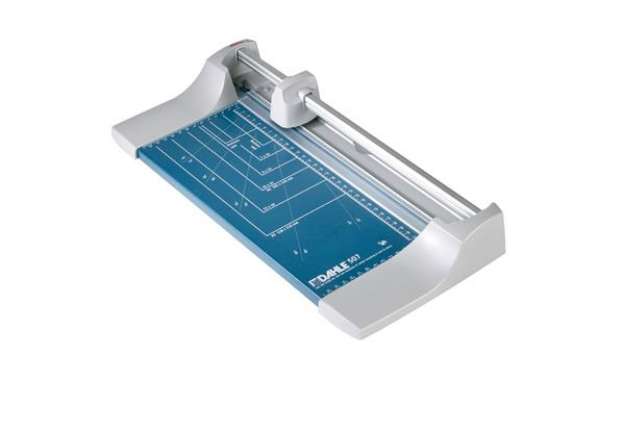 Immagine di Taglierina a rullo Hobby 507 - 44 x 21,1 cm - 320 mm (A4) - 8 fogli - blu/grigio - Dahle