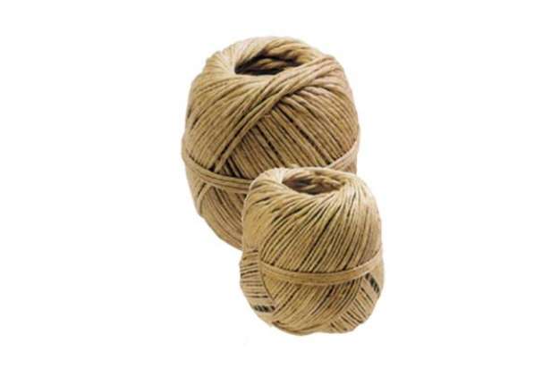 Immagine di Rotolo di spago - diametro 1 mm - lunghezza 90 m - canapa naturale titolo 2/6 - 100 gr - Viva - conf