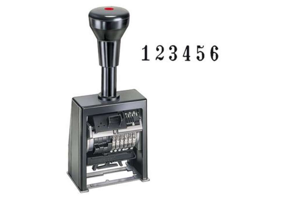 Immagine di Timbro Numeratore B6K - autoinchiostrante - automatico - 6 colonne 4,5 mm - Reiner