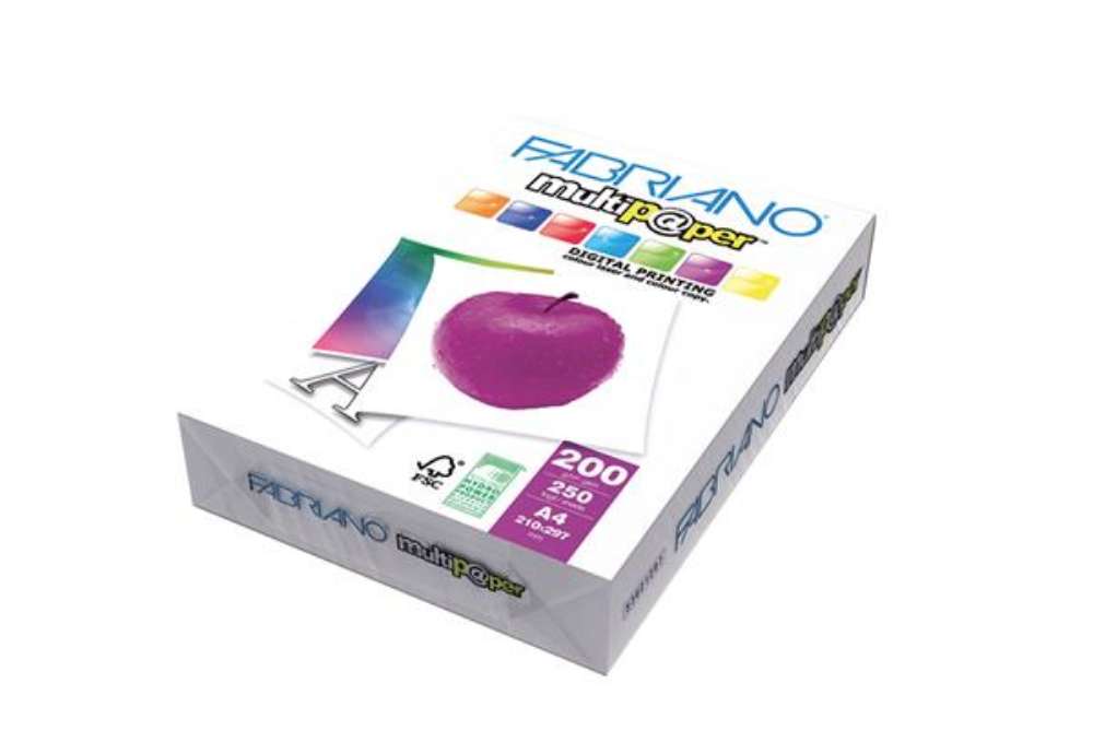 Immagine di Carta Multipaper - A3 - 200 gr - bianco - Fabriano - conf. 250 fogli