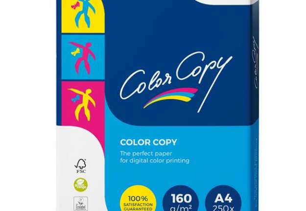 Immagine di Carta Color Copy - A4 - 160 gr - bianco - Mondi - conf. 250 fogli
