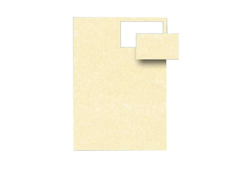 Immagine di Biglietti da visita - 85 x 54 mm - 165 gr - microperforati - avorio - Decadry - conf. 12 fogli da 10