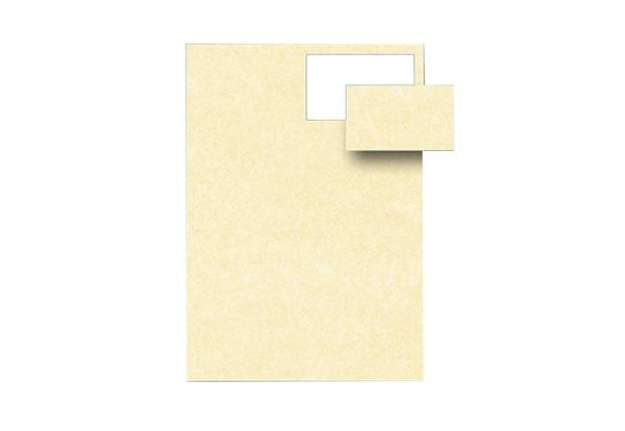 Immagine di Biglietti da visita - 85 x 54 mm - 165 gr - microperforati - avorio - Decadry - conf. 12 fogli da 10