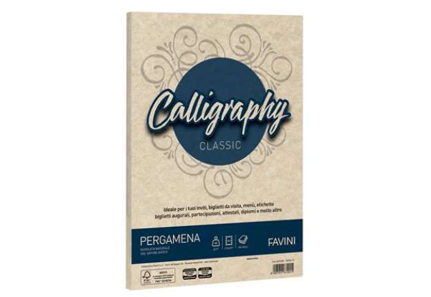 Immagine di Carta Calligraphy Pergamena - A4 - 90 gr - A4 - sabbia 02 - Favini - conf. 50 fogli