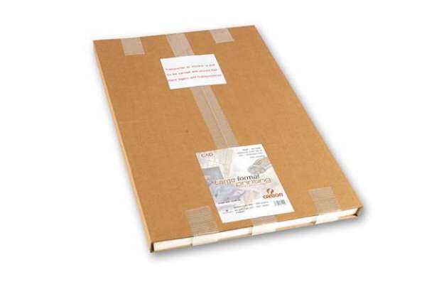 Immagine di Carta Inkjet plotter - A1 - 594 x 841 mm - 90 gr - opaca cad - bianco - Canson - conf. 125 fogli