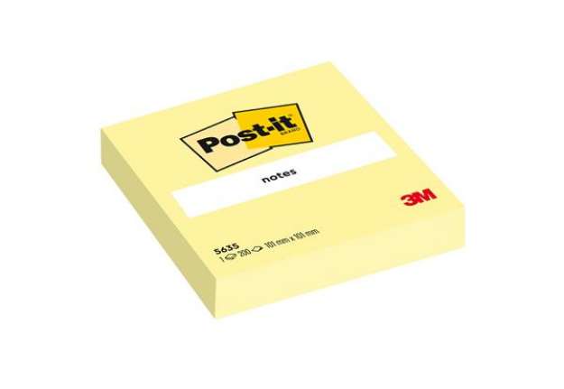 Immagine di Blocco foglietti - 5635 - 100 x 100 mm - giallo Canary - 200 fogli - Post-it