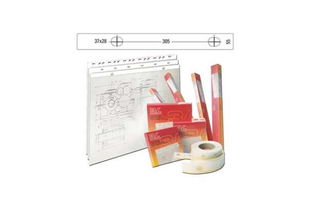 Immagine di Banda appendi disegni - 55 mm x 50 m - PVC - bianco opaco - Djois