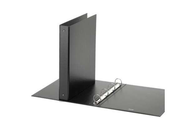 Immagine di Raccoglitore Europa - 4 anelli tondi 30 mm - dorso 4 cm - 22x30 cm - nero - Favorit