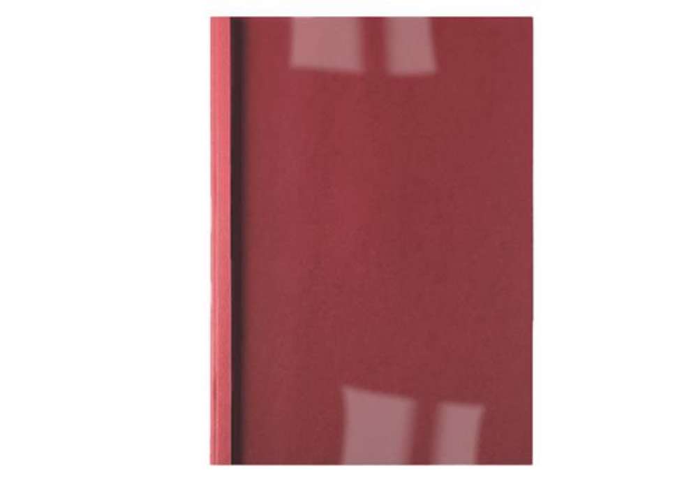 Immagine di Cartelline termiche Business Line - 1,5 mm - leather rosso - GBC - scatola 100 pezzi