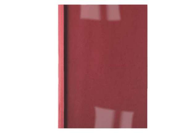 Immagine di Cartelline termiche Business Line - 1,5 mm - leather rosso - GBC - scatola 100 pezzi