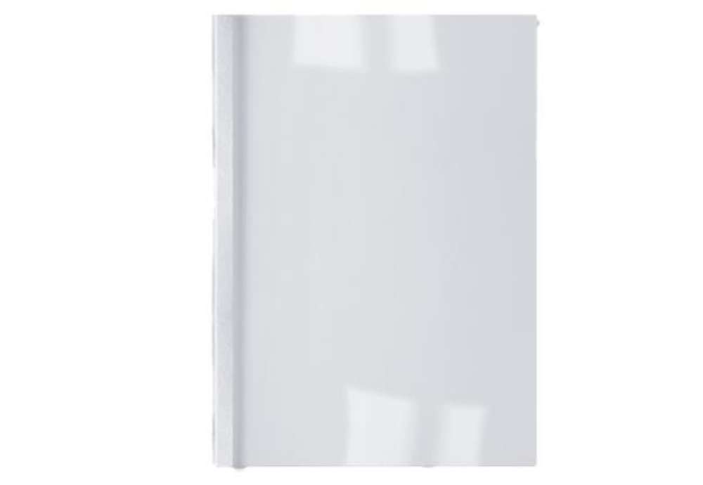 Immagine di Cartelline termiche Business Line - 3 mm - leather bianco - GBC - scatola 100 pezzi