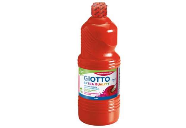 Immagine di Tempera pronta - 1000ml - rosso vermiglio - Giotto