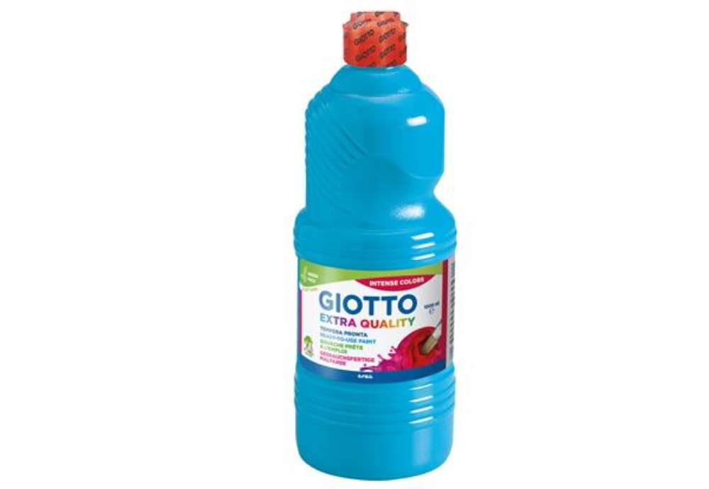 Immagine di Tempera pronta - 1000ml - cyano - Giotto