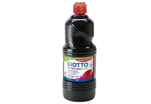 Immagine di Tempera pronta - 1000ml - nero - Giotto