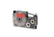 Immagine di Nastro - 9 mm x 8 mt - nero/rosso - Casio