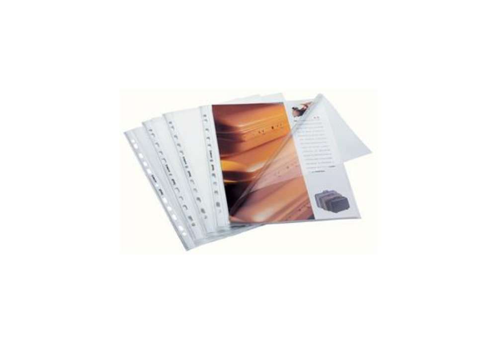 Immagine di Buste aperte a L - con foratura universale - buccia - 22 x 30 cm - Favorit - conf. 50 pezzi