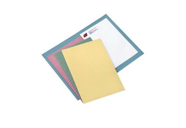 Immagine di Cartelline semplici - senza stampa - cartoncino Manilla 145 gr - 25x34 cm - azzurro - Cartotecnica d