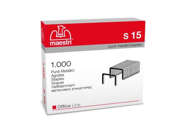 Immagine di Punti S15 - 23/15 - acciaio - metallo - Romeo Maestri - conf. 1000 pezzi