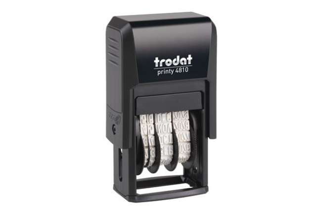 Immagine di Timbro Printy Dater Eco 4810 Datario - 3,8 mm - autoinchiostrante - Trodat
