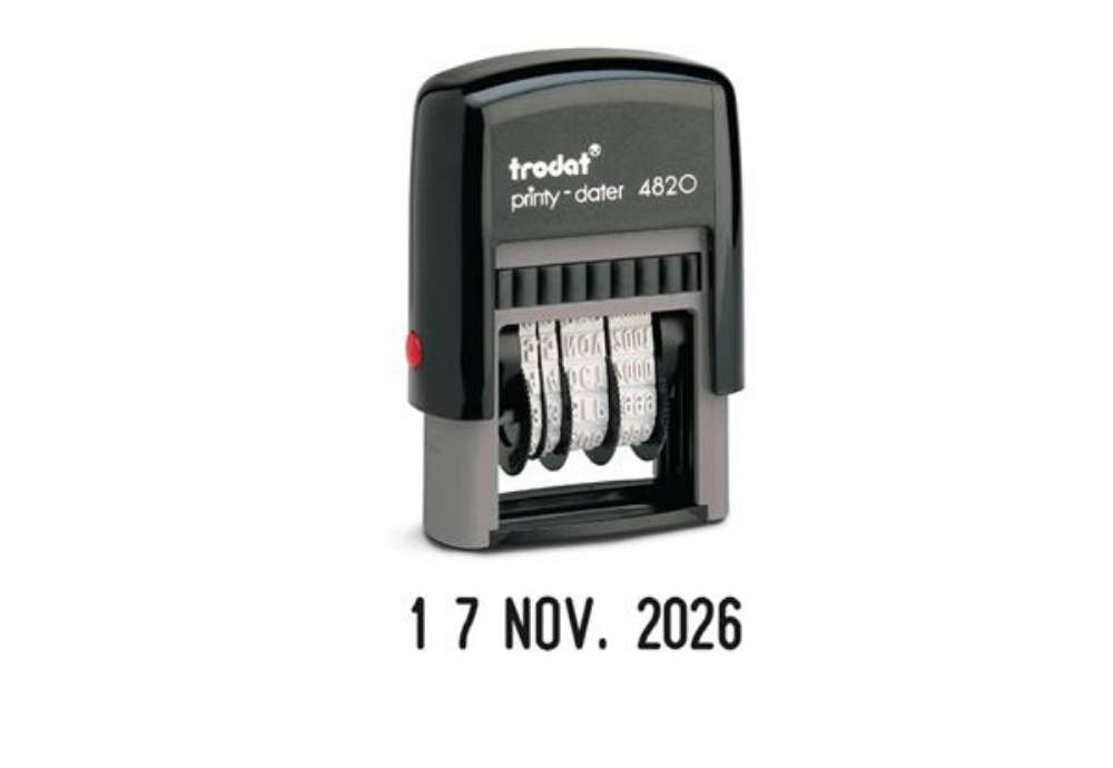 Immagine di Timbro Printy Dater Eco 4820 Datario - 4 mm - autoinchiostrante - Trodat
