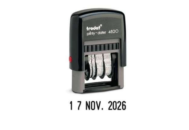 Immagine di Timbro Printy Dater Eco 4820 Datario - 4 mm - autoinchiostrante - Trodat