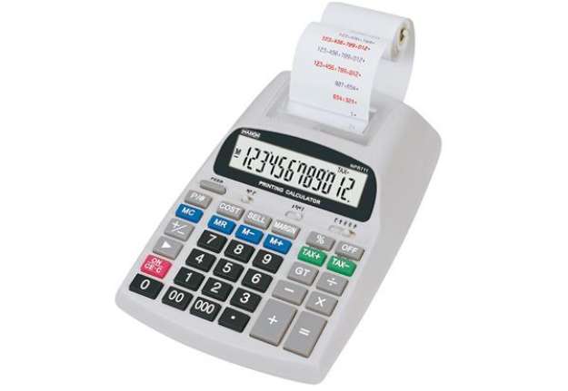 Immagine di Calcolatrice scrivente NPR711 - 12 cifre - 22,5 x 15,8 x 5,6 cm - bianco - Markin