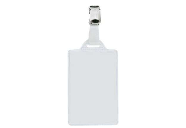 Immagine di Portanome Pass 1 E - clip in metallo - 5,5 x 8,5 cm - verticale - Sei Rota - conf. 100 pezzi